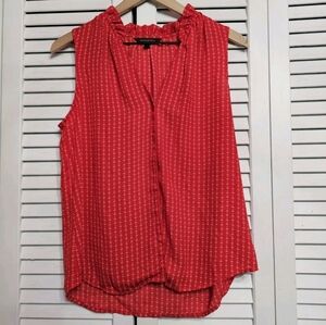 Banana Republic • Heart Print Sleeveless Blouse